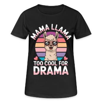 Lama Spruch Alpaka Lamas Lustiges Lama Geschenk - Frauen T-Shirt atmungsaktiv - Schwarz - Vorne - AI Model Female 172 light (172cm)