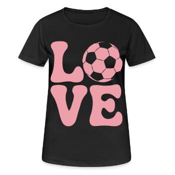 Soccer Saying Cute Funny Soccer Player Gift - Women's Breathable T-Shirt - black - Front - AI Model Female 172 light (172cm)