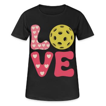 Pickleball Saying Sports Funny Pickleball Gift - Women's Breathable T-Shirt - black - Front - AI Model Female 172 light (172cm)