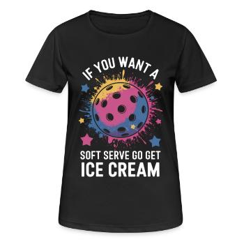 Pickleball Saying Sports Funny Pickleball Gift - Women's Breathable T-Shirt - black - Front - AI Model Female 172 light (172cm)