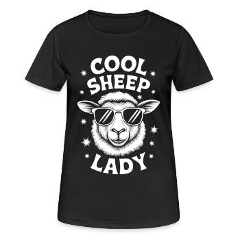 Schaf Spruch Hausschaf Lustiges Schafe Geschenk - Frauen T-Shirt atmungsaktiv - Schwarz - Vorne - AI Model Female 172 light (172cm)