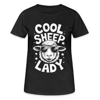 Schaf Spruch Hausschaf Lustiges Schafe Geschenk - Frauen T-Shirt atmungsaktiv - Schwarz - Vorne - AI Model Female 172 light (172cm)