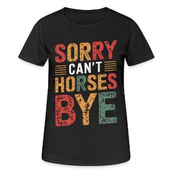 Pferde Spruch Reitsport Lustiges Pferde Geschenk - Frauen T-Shirt atmungsaktiv - Schwarz - Vorne - AI Model Female 172 light (172cm)