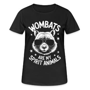 Wombat Spruch Australien Lustiges Wombats Geschenk - Frauen T-Shirt atmungsaktiv - Schwarz - Vorne - AI Model Female 172 light (172cm)