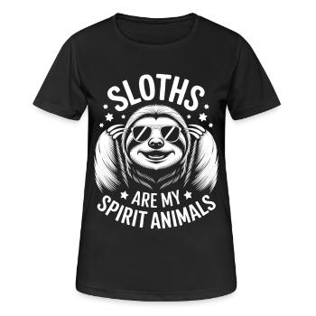 Sloth Saying, Sloths, Funny, Sloth Gift - Women's Breathable T-Shirt - black - Front - AI Model Female 172 light (172cm)