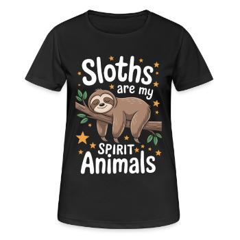 Sloth Saying, Sloths, Funny, Sloth Gift - Women's Breathable T-Shirt - black - Front - AI Model Female 172 light (172cm)