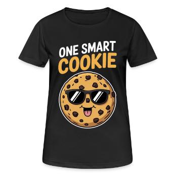 Cookies Saying Chocolate Cookies Funny Cookie Gift - Women's Breathable T-Shirt - black - Front - AI Model Female 172 light (172cm)