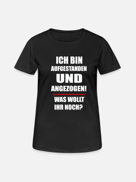 NERD - Was wollt ihr noch - Frauen T-Shirt atmungsaktiv - Schwarz