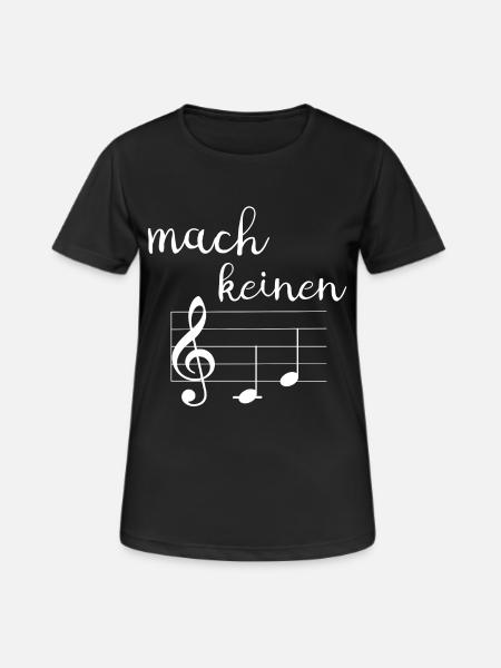 mach keinen terz - Frauen T-Shirt atmungsaktiv - Schwarz