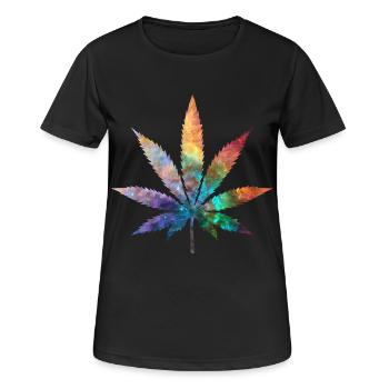 Cosmic Chronic - Women's Breathable T-Shirt - black - Front - AI Model Female 172 light (172cm)
