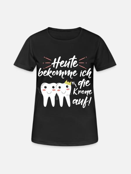 heute bekomme ich die kro - Frauen T-Shirt atmungsaktiv - Schwarz