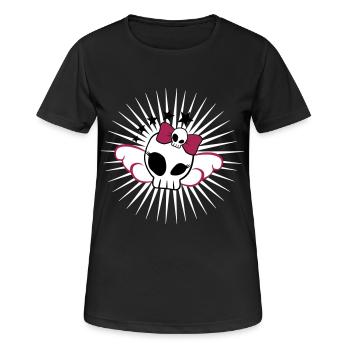 Skull Girl - T-shirt respirant Femme - noir - Devant - AI Model Female 172 light (172cm)