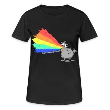 Magic Pigeon - Premium Longsleeve - Women - Women's Breathable T-Shirt - black - Front - AI Model Female 172 light (172cm)