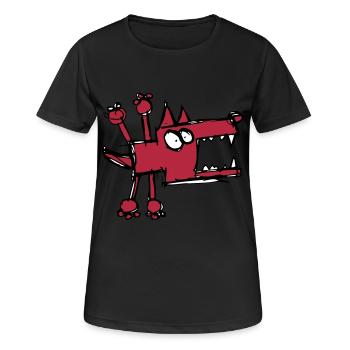 Mad Dog - Women's Breathable T-Shirt - black - Front - AI Model Female 172 light (172cm)
