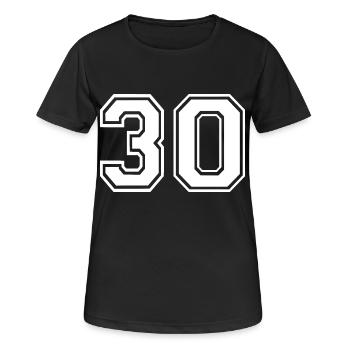 30 - Women's Breathable T-Shirt - black - Front - AI Model Female 172 light (172cm)