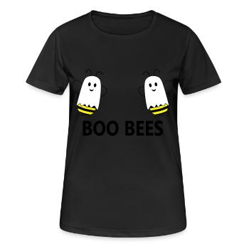 Boo Bees - Frauen T-Shirt atmungsaktiv - Schwarz - Vorne - AI Model Female 172 light (172cm)