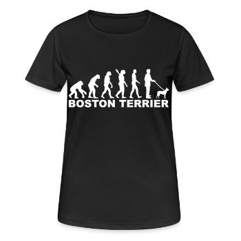 Boston Terrier - Women's Breathable T-Shirt - black - Front - AI Model Female 172 light (172cm)
