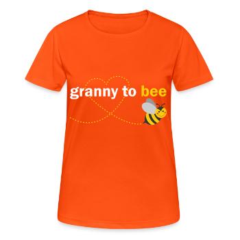 Granny to bee - Women's Breathable T-Shirt - neon orange - Front - AI Model Female 172 dark (172cm)
