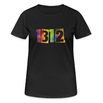 ACAB 1312 - Frauen T-Shirt atmungsaktiv - Schwarz - Vorne - AI Model Female 172 light (172cm)