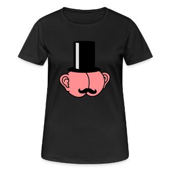 Sir Ass With Ears - Frauen T-Shirt atmungsaktiv - Schwarz - Vorne - AI Model Female 172 light (172cm)