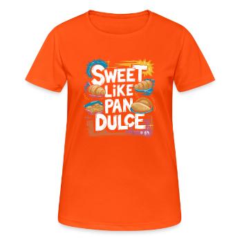 Pure douceur mexicaine - T-shirt respirant Femme - orange néon - Devant - AI Model Female 172 dark (172cm)