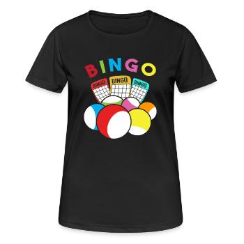 Bingo - Women's Breathable T-Shirt - black - Front - AI Model Female 172 light (172cm)