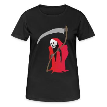The Grim Reaper - Women's Breathable T-Shirt - black - Front - AI Model Female 172 light (172cm)