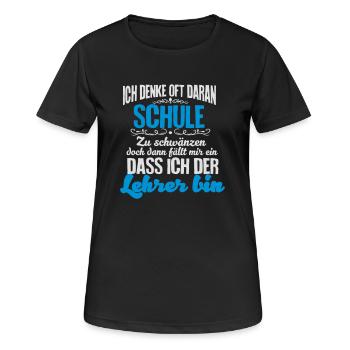 lehramt - Frauen T-Shirt atmungsaktiv - Schwarz - Vorne - AI Model Female 172 light (172cm)