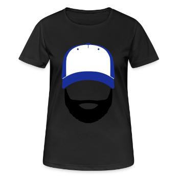 Bill Doe - Frauen T-Shirt atmungsaktiv - Schwarz - Vorne - AI Model Female 172 light (172cm)