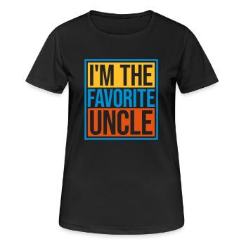 at The Favorite Uncle - Women's Breathable T-Shirt - black - Front - AI Model Female 172 light (172cm)