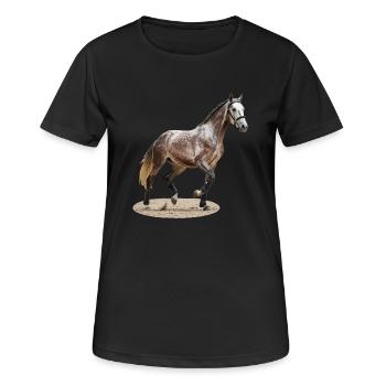 Selle Français 2 - Women's Breathable T-Shirt - black - Front - AI Model Female 172 light (172cm)