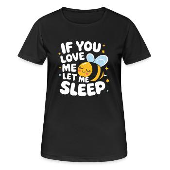 abeille abeille apicultrice abeille abeille - T-shirt respirant Femme - noir - Devant - AI Model Female 172 light (172cm)