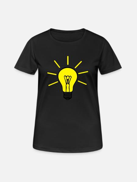 Glühbirne - Women's Breathable T-Shirt - black