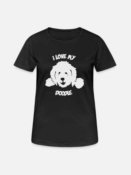 Doodle Goldendoodle Labradoodle Dog - Women's Breathable T-Shirt - black