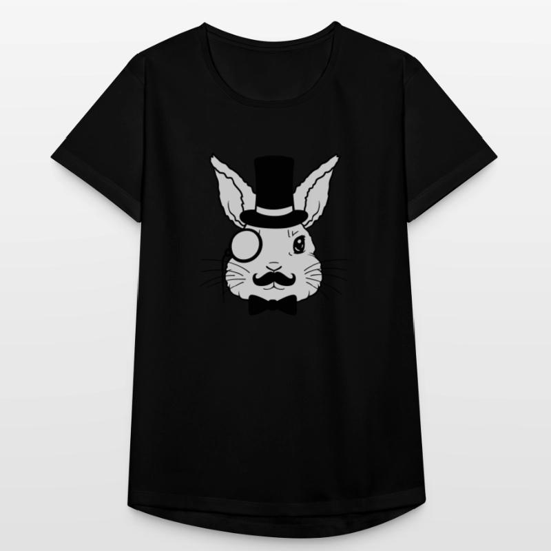 Sir Rabbit Monocle Cylinder Women's Breathable T-Shirt