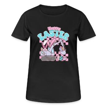 Joyeuses Pâques - T-shirt respirant Femme - noir - Devant - AI Model Female 172 light (172cm)