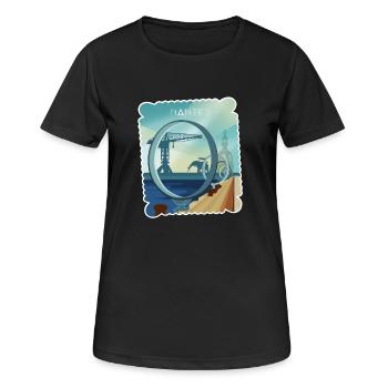 Nantes - T-shirt respirant Femme - noir - Devant - AI Model Female 172 light (172cm)