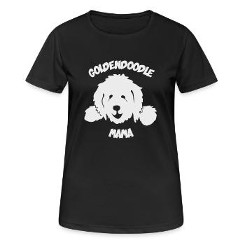Doodle Mama Maman Maman Mère Goldendoodle - T-shirt respirant Femme - noir - Devant - AI Model Female 172 light (172cm)