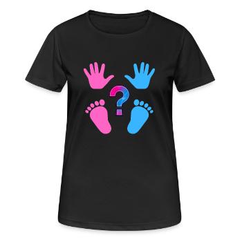 Girl or boy - Women's Breathable T-Shirt - black - Front - AI Model Female 172 light (172cm)