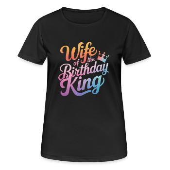 Frau Ehefrau Partnerin Familie Verheiratet - Frauen T-Shirt atmungsaktiv - Schwarz - Vorne - AI Model Female 172 light (172cm)