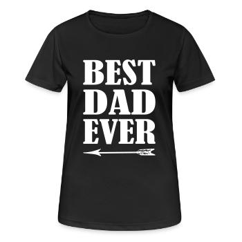 Best Dad Ever - Women's Breathable T-Shirt - black - Front - AI Model Female 172 light (172cm)
