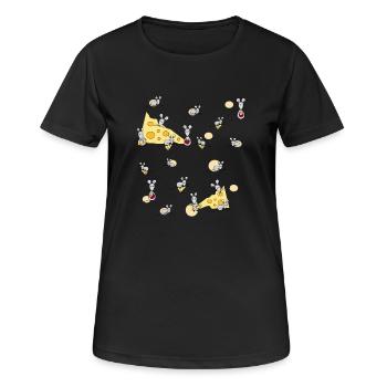 Mouse - Women's Breathable T-Shirt - black - Front - AI Model Female 172 light (172cm)