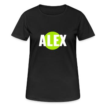 Alex Alexander - T-shirt respirant Femme - noir - Devant - AI Model Female 172 light (172cm)