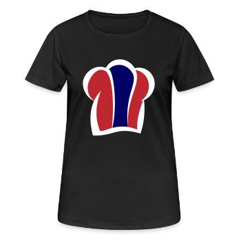 Chapeau de chef thaïlandais Cuisine Chef thaïlandais - T-shirt respirant Femme - noir - Devant - AI Model Female 172 light (172cm)