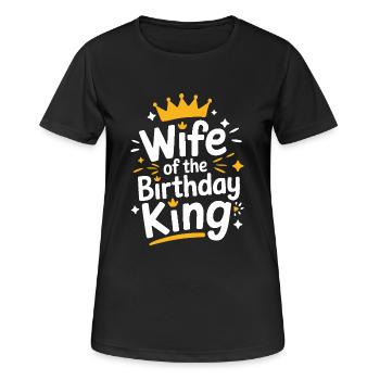 Frau Ehefrau Partnerin Familie Verheiratet - Frauen T-Shirt atmungsaktiv - Schwarz - Vorne - AI Model Female 172 light (172cm)