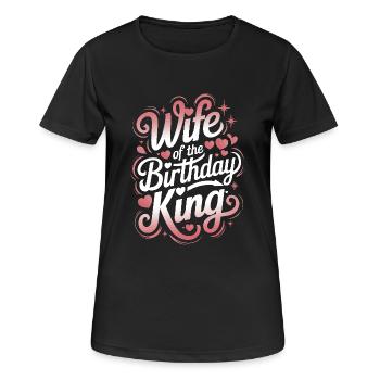 Frau Ehefrau Partnerin Familie Verheiratet - Frauen T-Shirt atmungsaktiv - Schwarz - Vorne - AI Model Female 172 light (172cm)