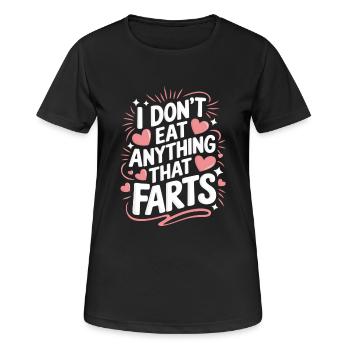 Végétarien Végétalien Végétarien Végétarien - T-shirt respirant Femme - noir - Devant - AI Model Female 172 light (172cm)