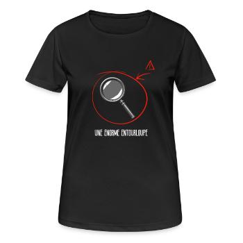 A huge trick - Women's Breathable T-Shirt - black - Front - AI Model Female 172 light (172cm)