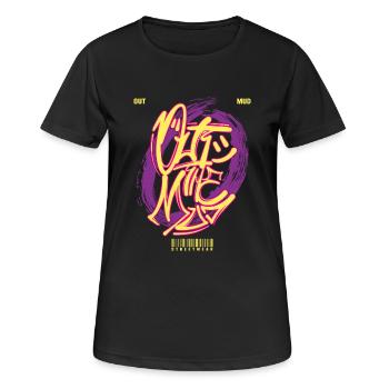 Streetwear Urban Graffiti - Women's Breathable T-Shirt - black - Front - AI Model Female 172 light (172cm)