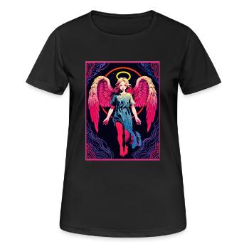 Der jenseitige Wächter - Frauen T-Shirt atmungsaktiv - Schwarz - Vorne - AI Model Female 172 light (172cm)